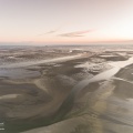 Survol de la baie de Somme au niveau de La Mollière d'Aval