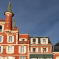 L'hotel des Tourelles, emblème du Crotoy et de la baie de Somme avec ses petites tours
