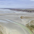 Les mollières de la baie de Somme entre le Crotoy et Saint-Valery (vue aérienne)