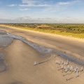 Les chars à voile sur la plage de Quend