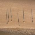 Les chars à voile sur la plage de Quend