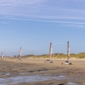 Chars à voile sur la plage de Quend-Plage