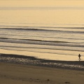 Promeneurs sur la plage de Quend