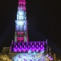 Illuminations de noël sur la place des Héros à Arras