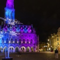 Illuminations de noël sur la place des Héros à Arras