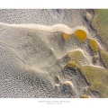 Graphisme des bancs de sable vus du ciel en baie de Somme