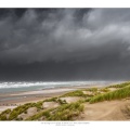 Tempête sur la plage de Berck-sur-mer