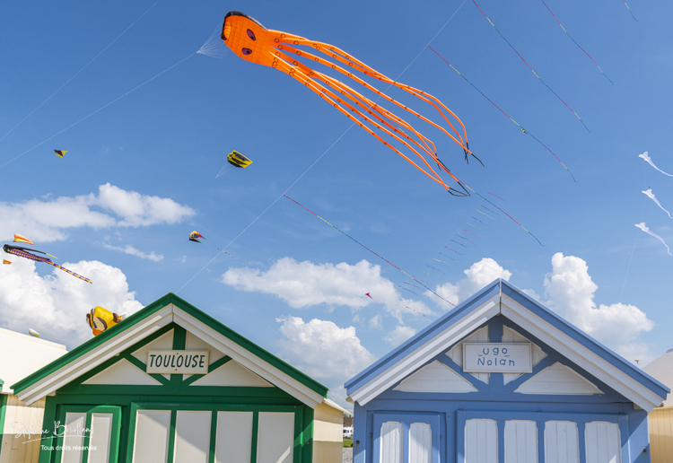 Festival des cerfs-volants à Cayeux-sur-mer sur le chemin des planches.