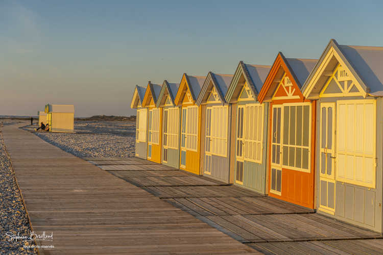 Les cabines de plages à Cayeux sur mer