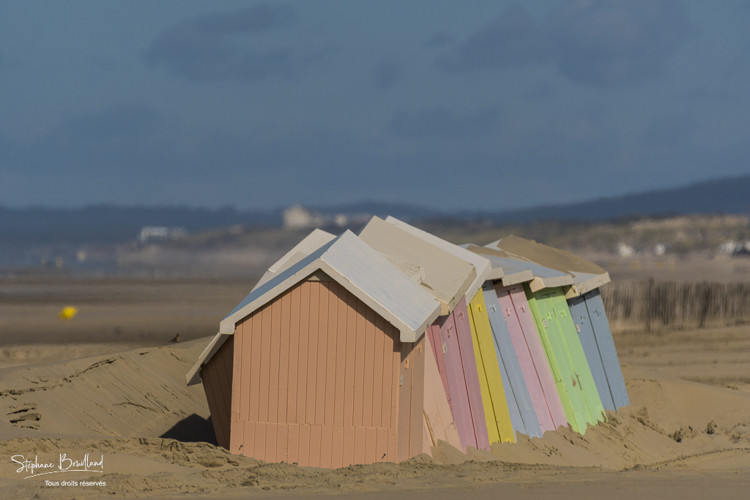 Cabines de plage à Berck-sur-mer
